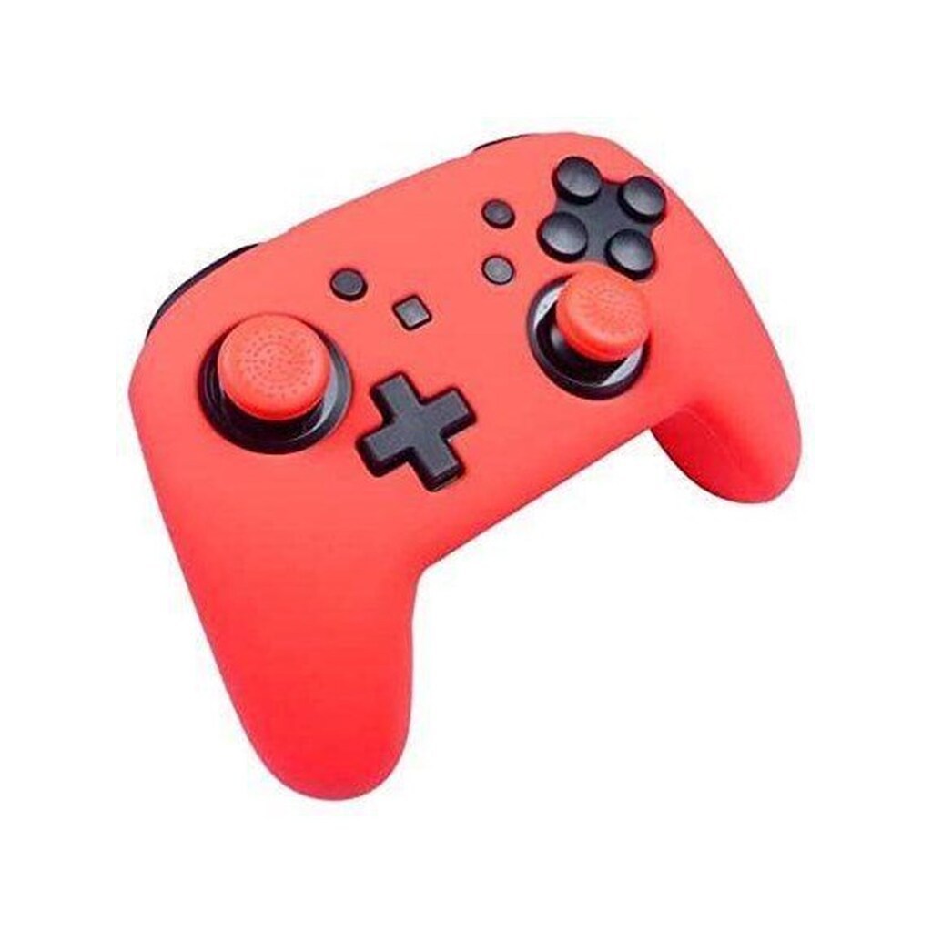 Subsonic Silicon Protective Cover Custom Kit for Pro Controller for Nintendo Switch (Red) - Nintendo Switch