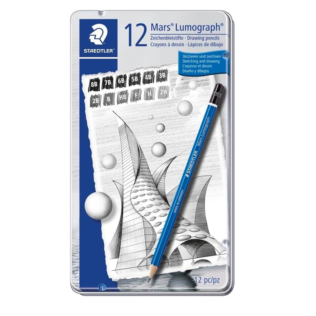Staedtler Pencil Mars Lumograph x12 100% PEFC