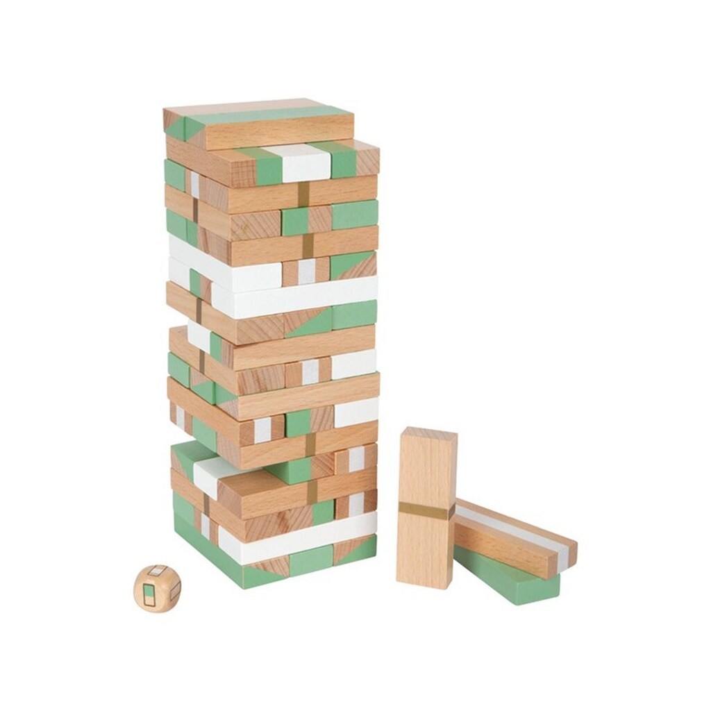 Small Foot - Wooden Wobble Tower Game Gold Edition