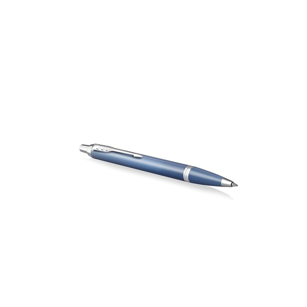 Parker IM Writing Rituals Kuglepen, Peaceful Blue finish &amp; krombeklædning, Medium spids, Blå blækpatron, Gaveæske
