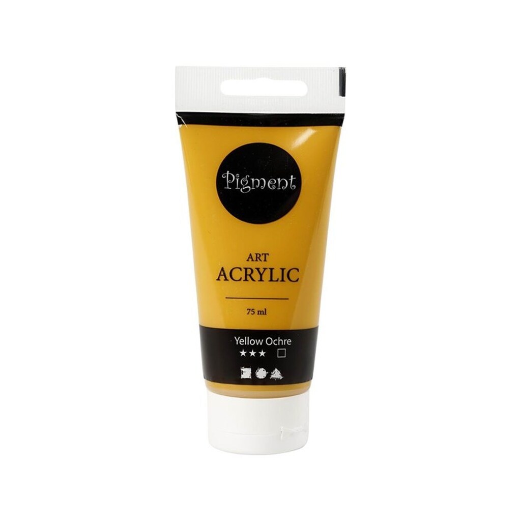 Creativ Company Pigment Art Acrylic Paint Ocher Yellow 75ml