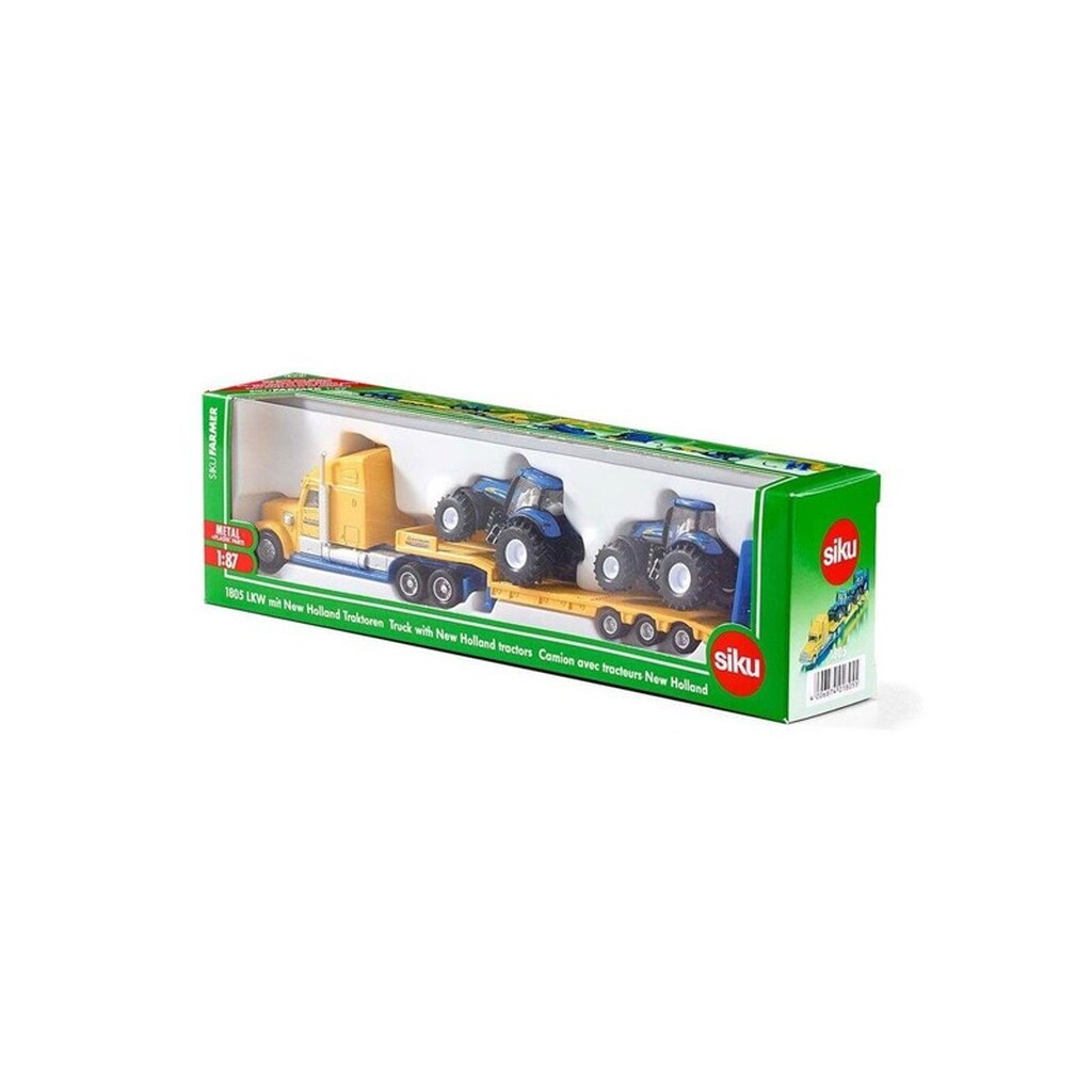 SIKU 1:87 Lastbil med New Holland Traktorer