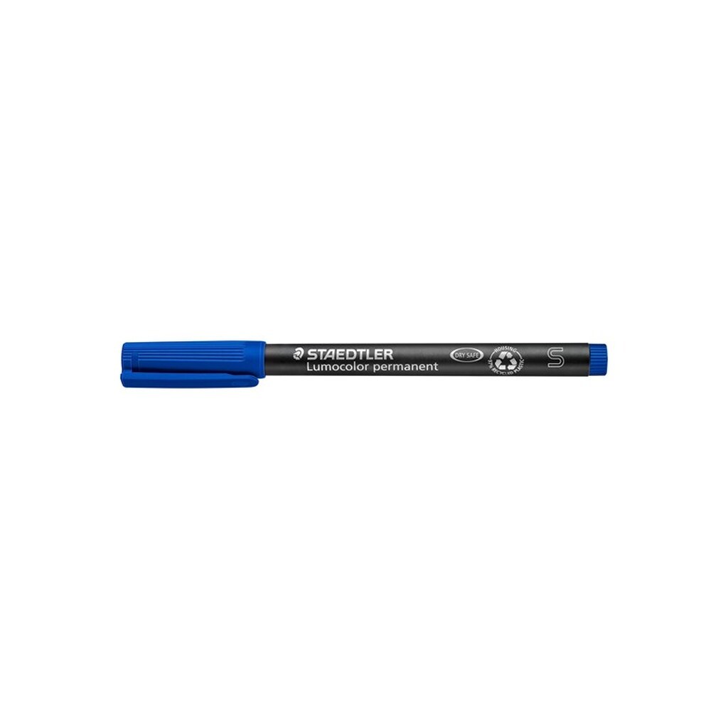 Staedtler LUMOCOLOR PERMANENT S 0.4 mm BLÅ, ÆSKE 10 STK