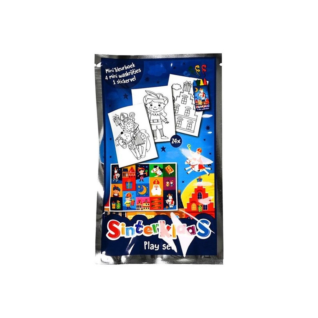 Wins Holland - Sinterklaas coloring book with 4 crayons and stick
