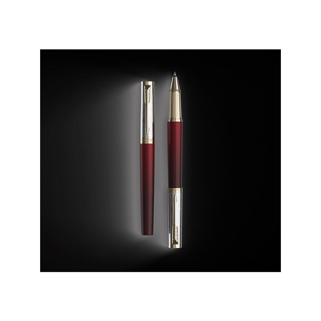 Parker Ingenuity Arnold Palmer Signature Limited Edition Rød, Guldbeklædning, Rollerball, Fin spids, Sort blæk