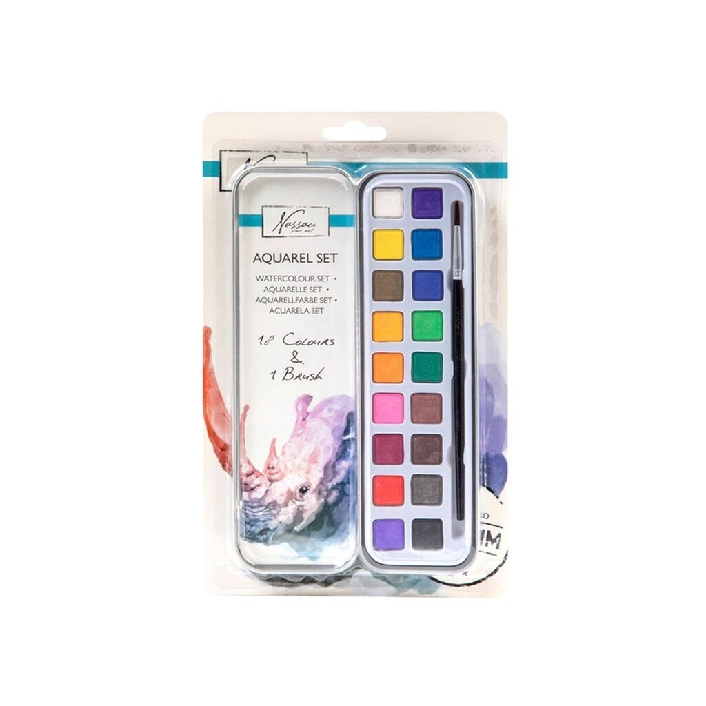 Nassau Watercolor Paint Set 18 colors