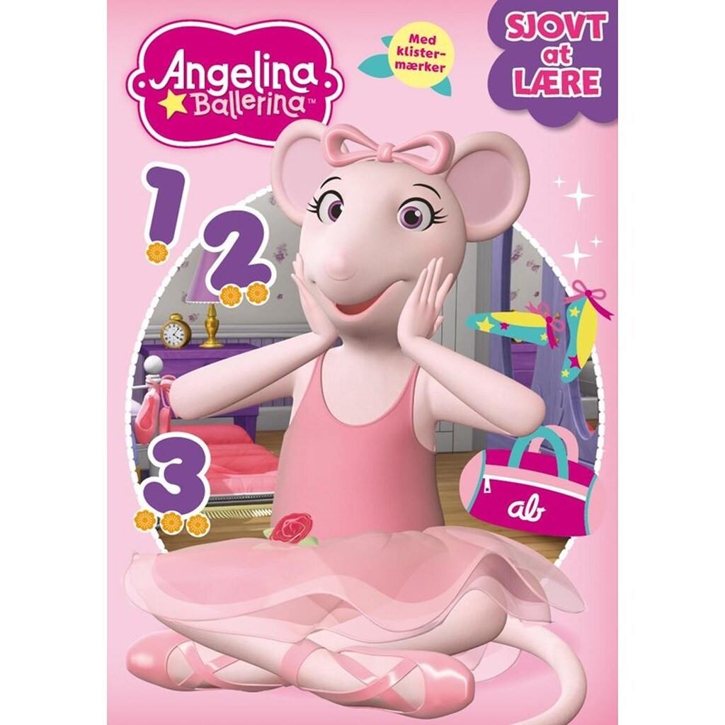 Angelina: Sjovt at lære 123 - Børnebog - Hæfte