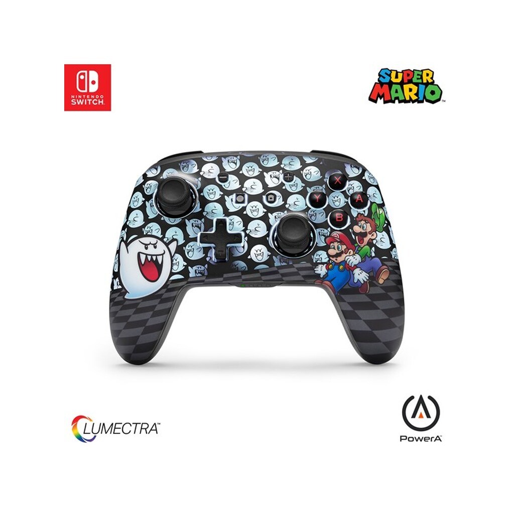 PowerA Enhanced trådløs controller til Nintendo Switch med Lumectra - Mario Peek-A-Boo - Wireless Controller - Nintendo Switch