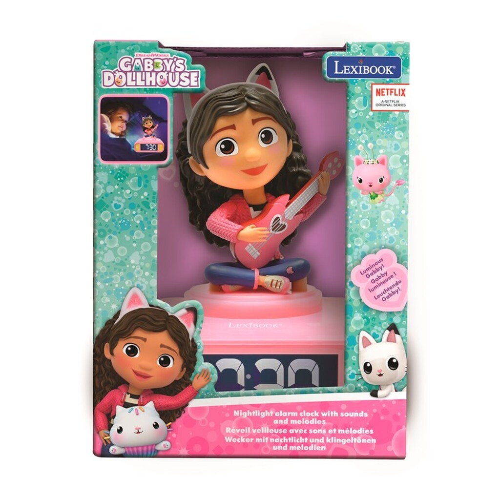Gabby&apos;s Dollhouse Night Light Alarm Clock with Sound