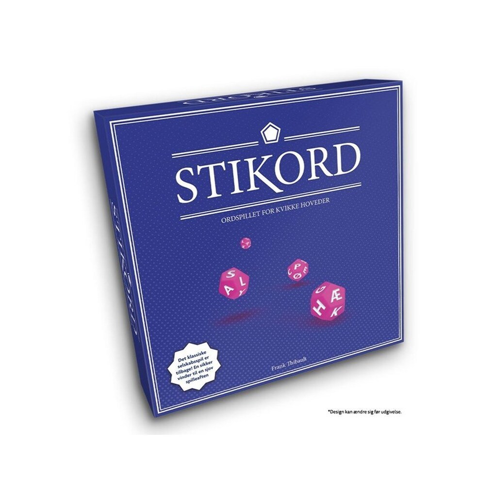 Spilbræt Stikord - blå (DA)