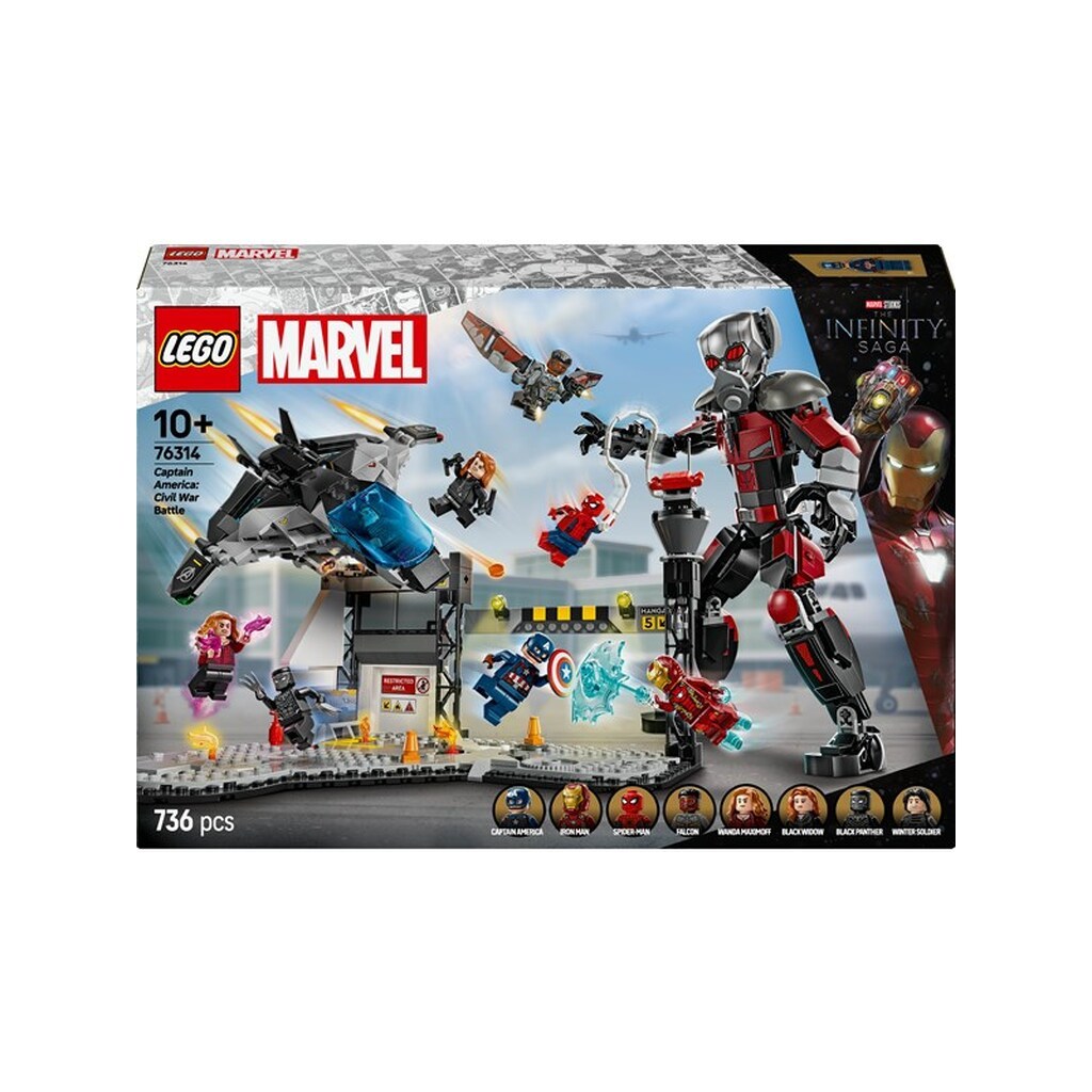 LEGO Super Heroes Marvel 76314 Captain America: Civil War-actionkamp