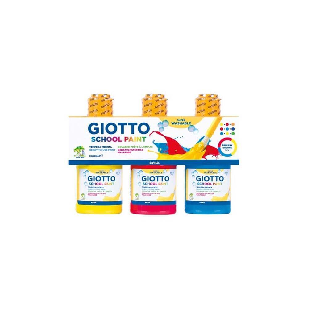 Giotto School Paint Set 3x250 ml