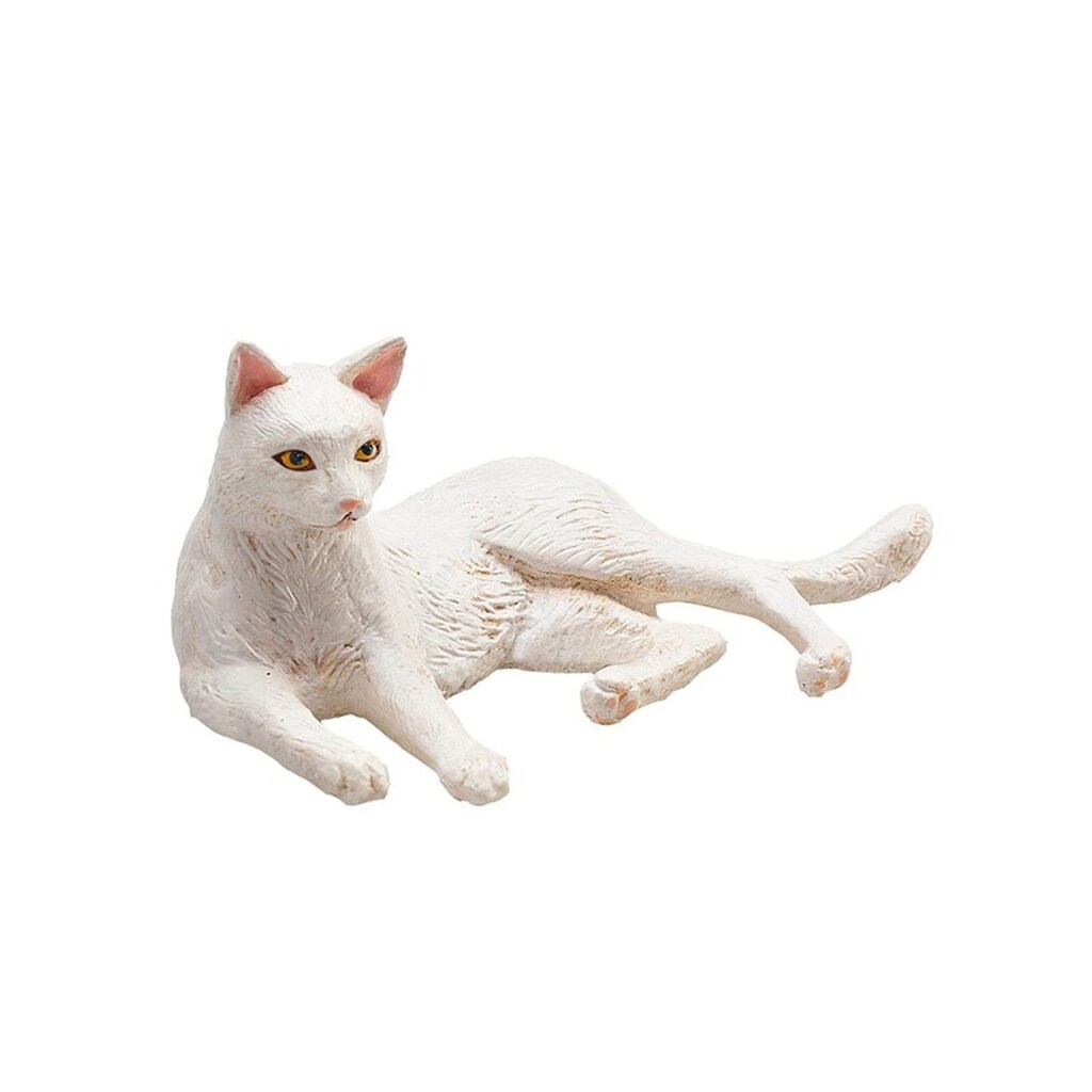 Mojo Farmland Lying Cat White