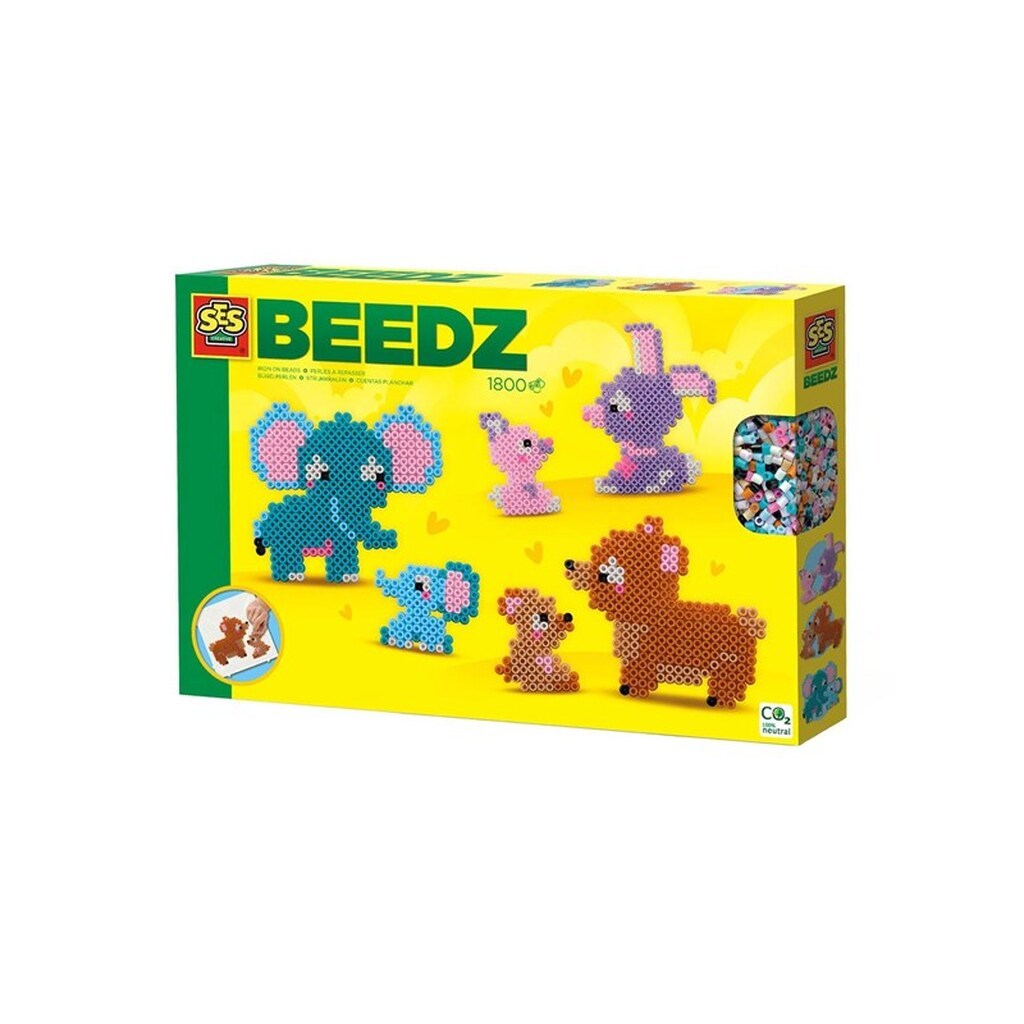 SES Creative Iron-on Beads - Cute Family Animals
