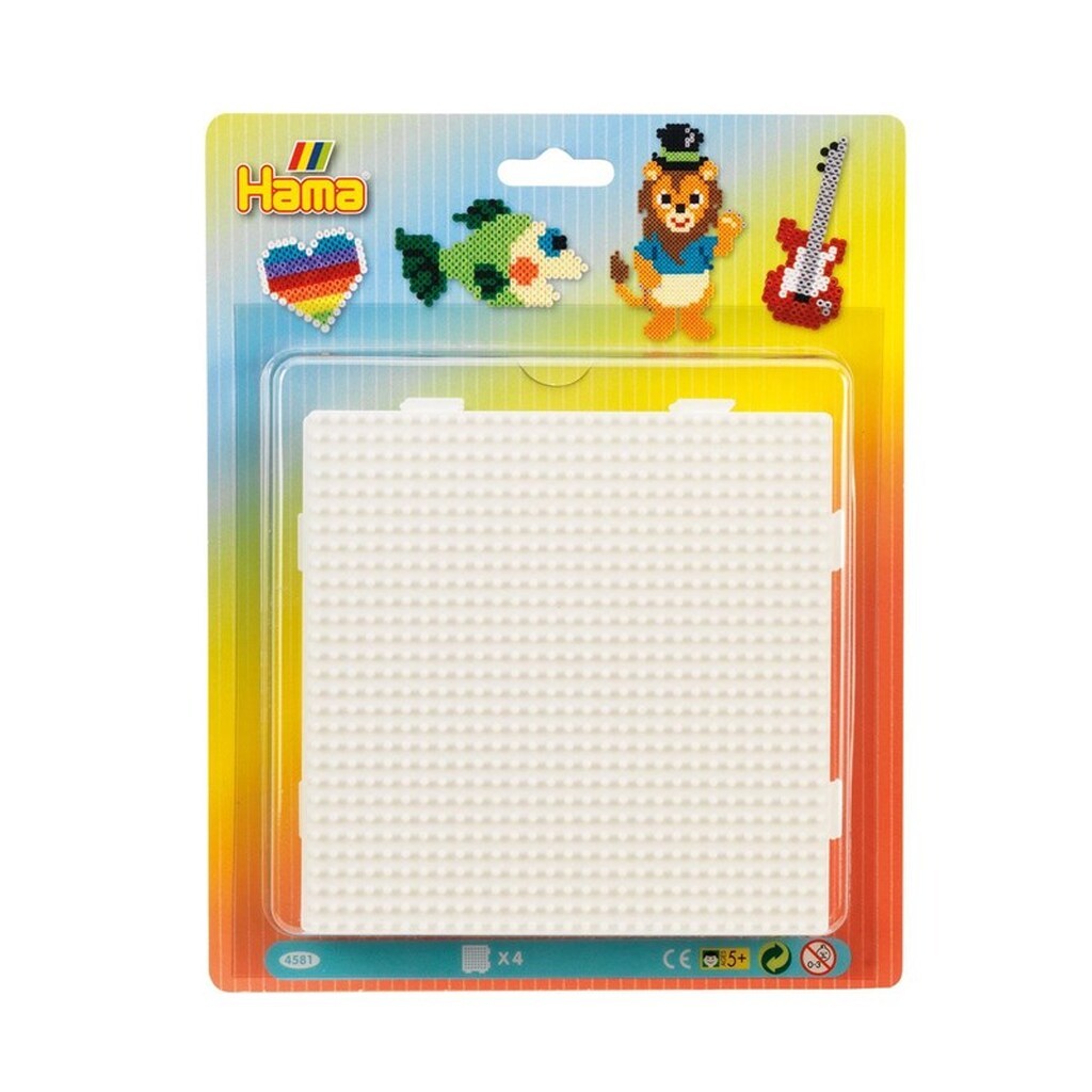 Hama Ironing Beads Pegboards - Squares 4 pcs