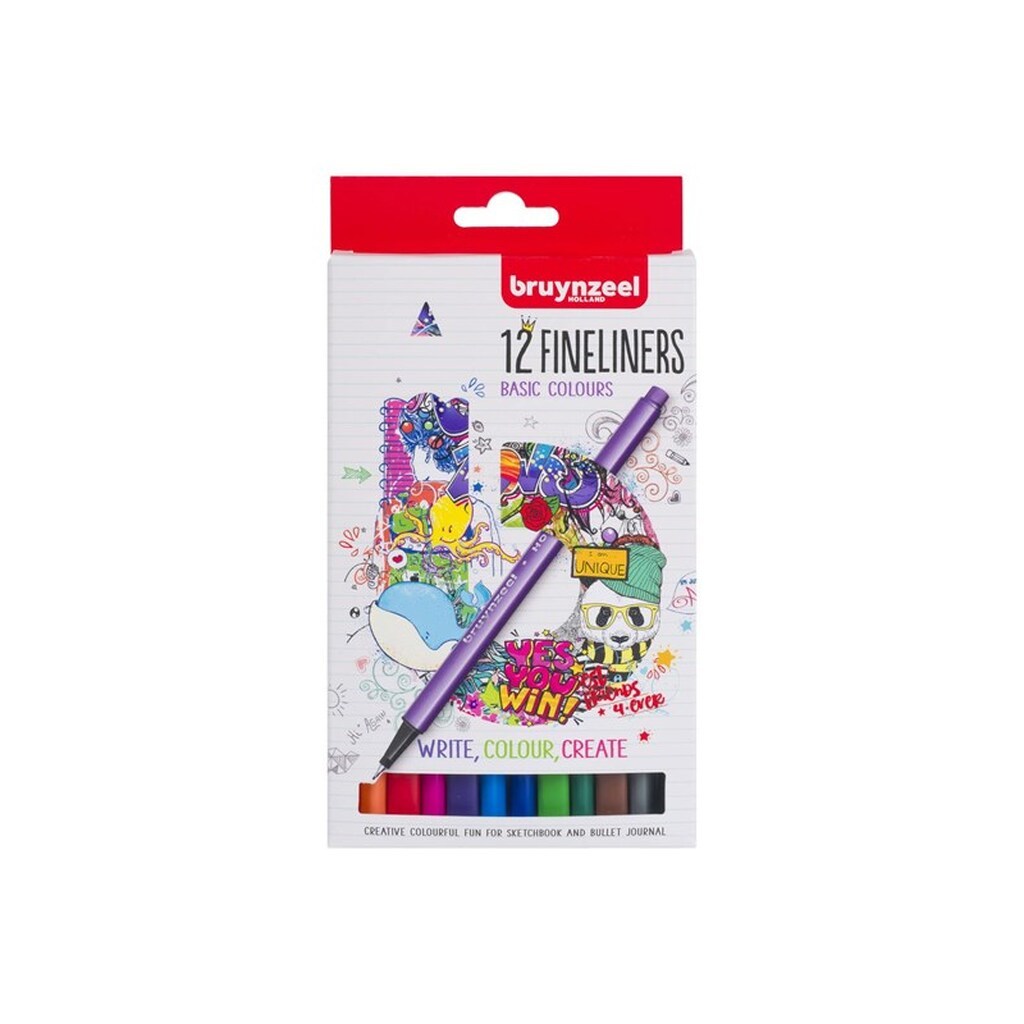 Bruynzeel - Fineliners 12 pcs.