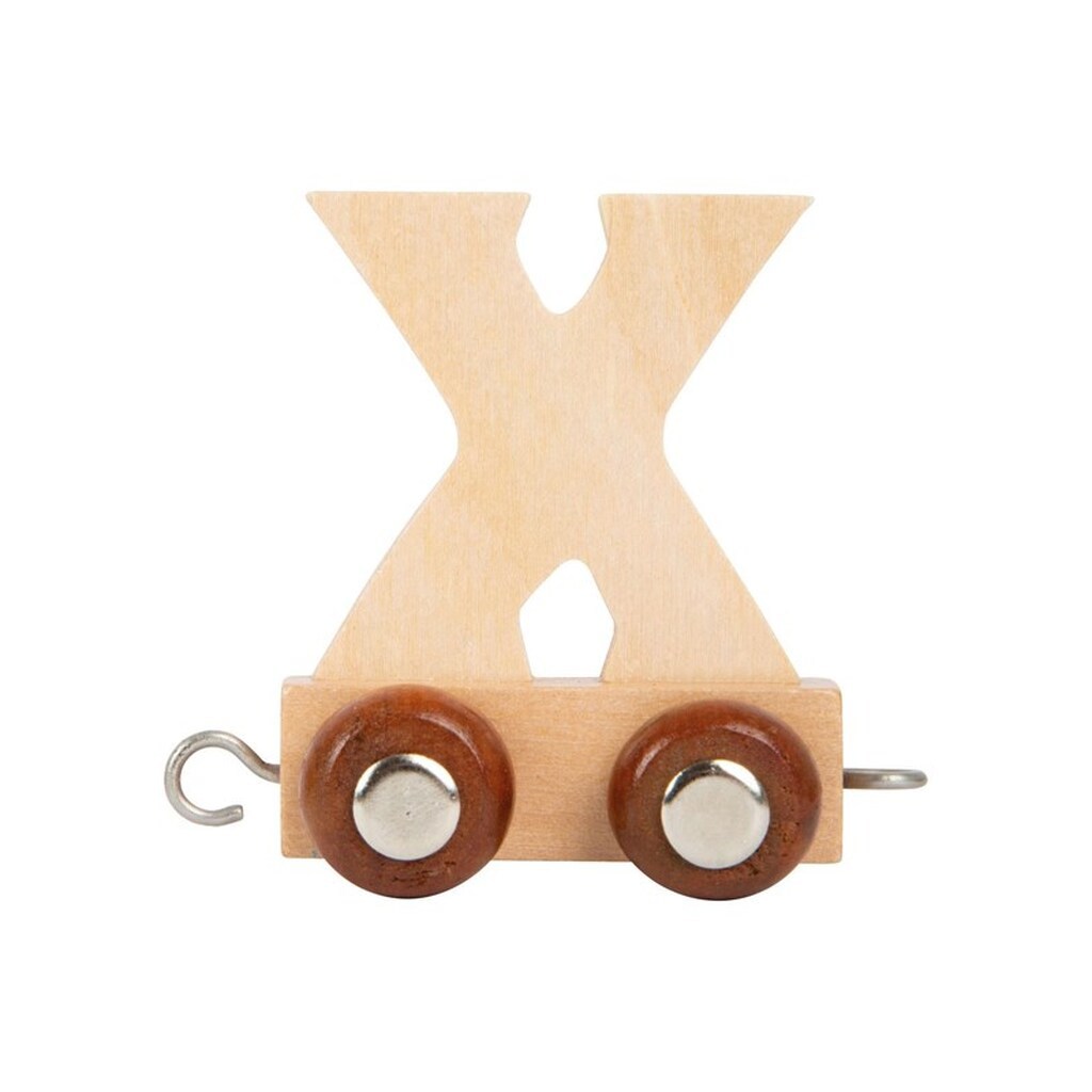 Small Foot - Wooden Letter Train - X - 12 pieces