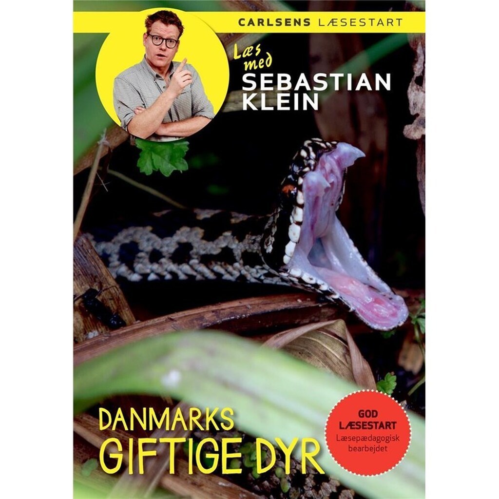 Læs med Sebastian Klein: Danmarks giftige dyr - Børnebog - Hardcover