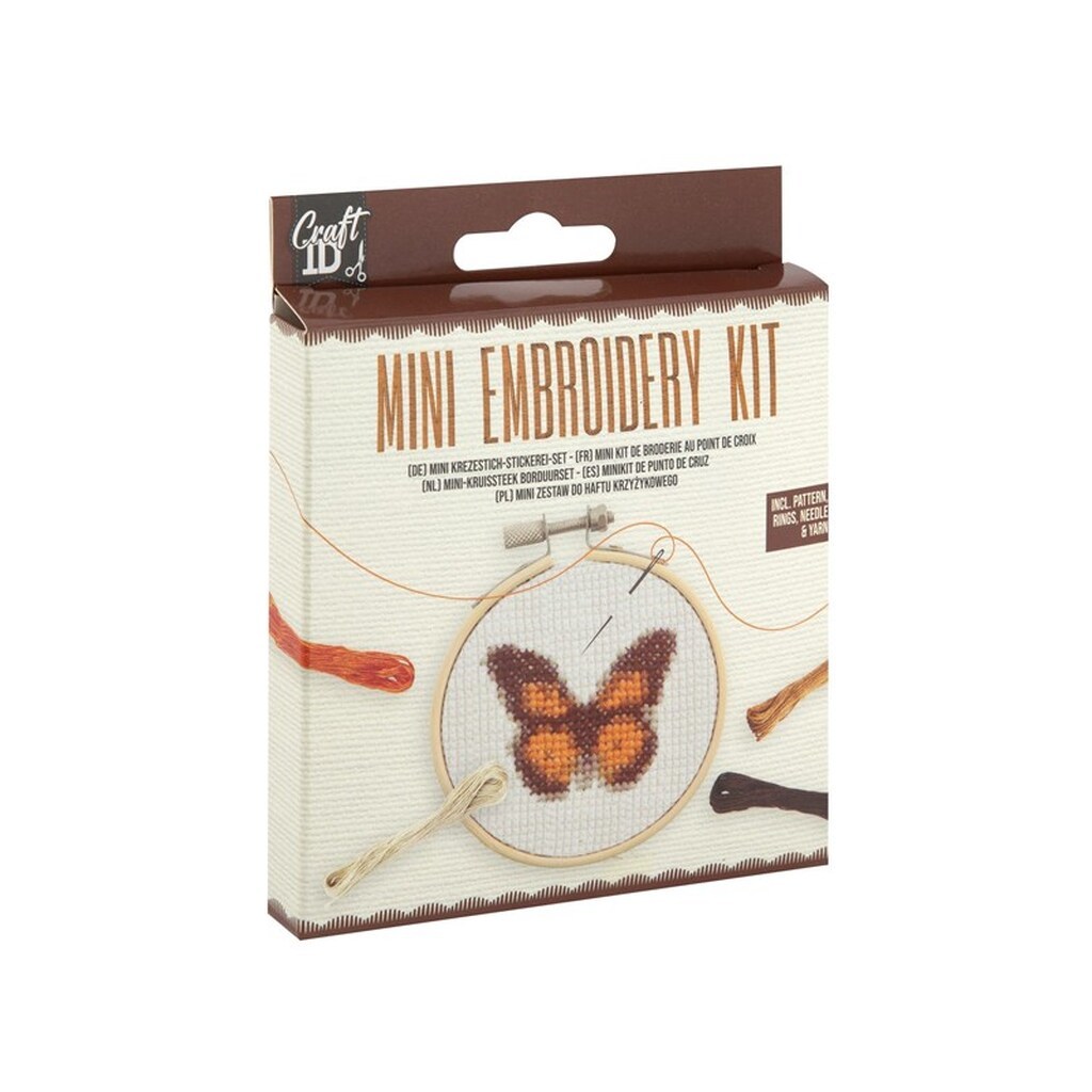 Creative Craft Group Craft ID - Mini embroidery kit - Butterfly (CR1710