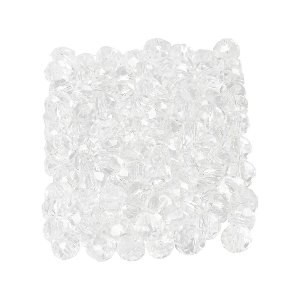 Creativ Company Faceted Beads Crystal 100pcs.