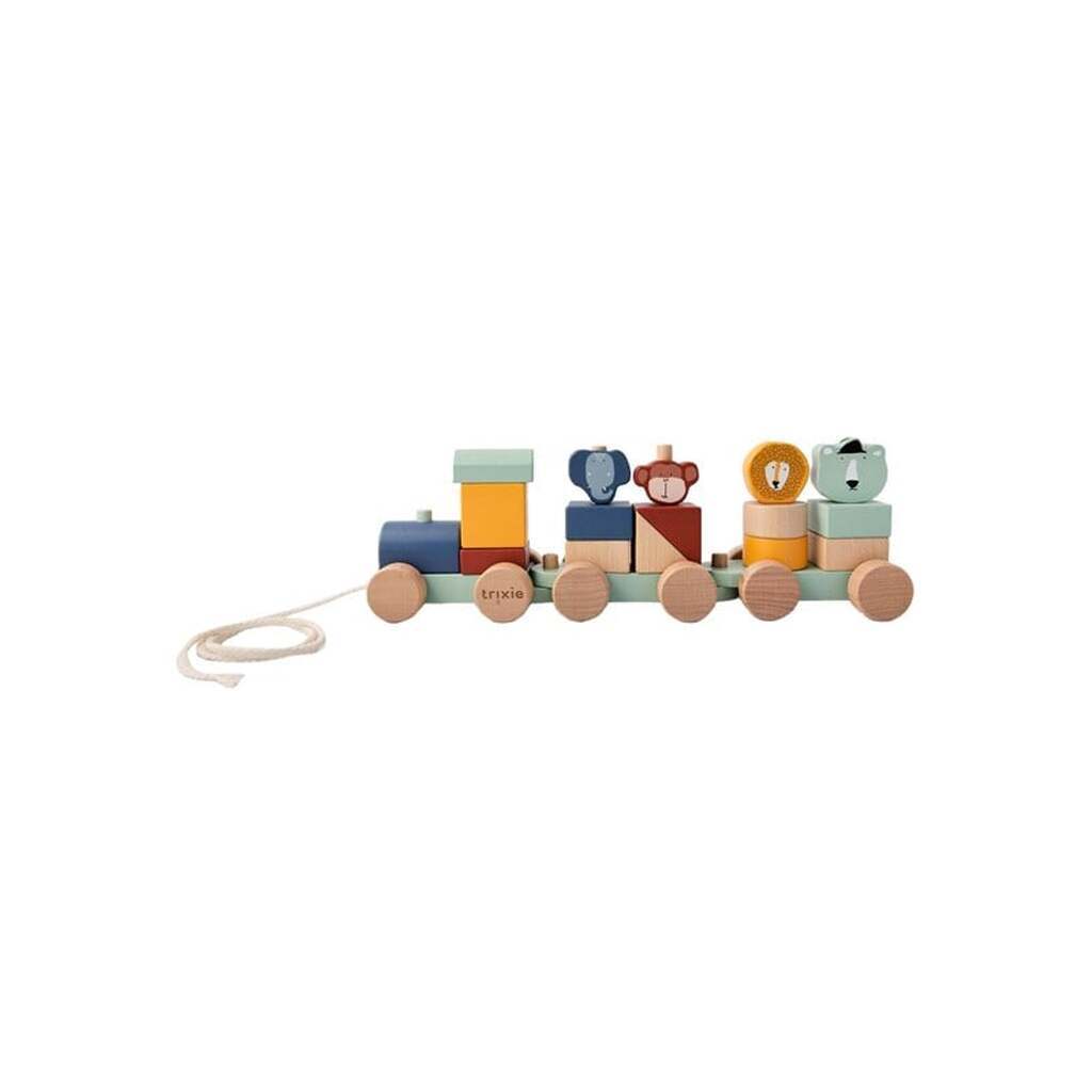 Trixie Baby Wooden Animal Train 19 pcs.