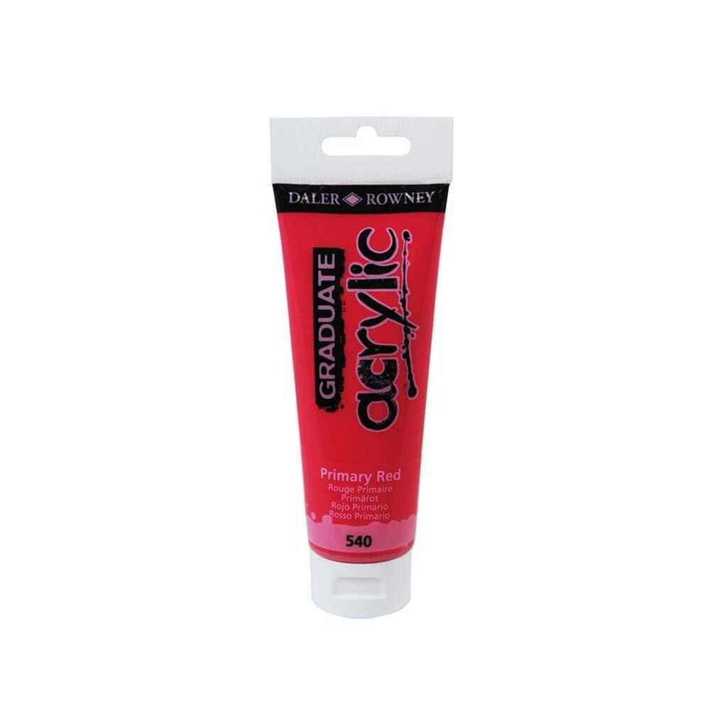 Daler-Rowney Graduate Acrylic 120 ml Primary Red