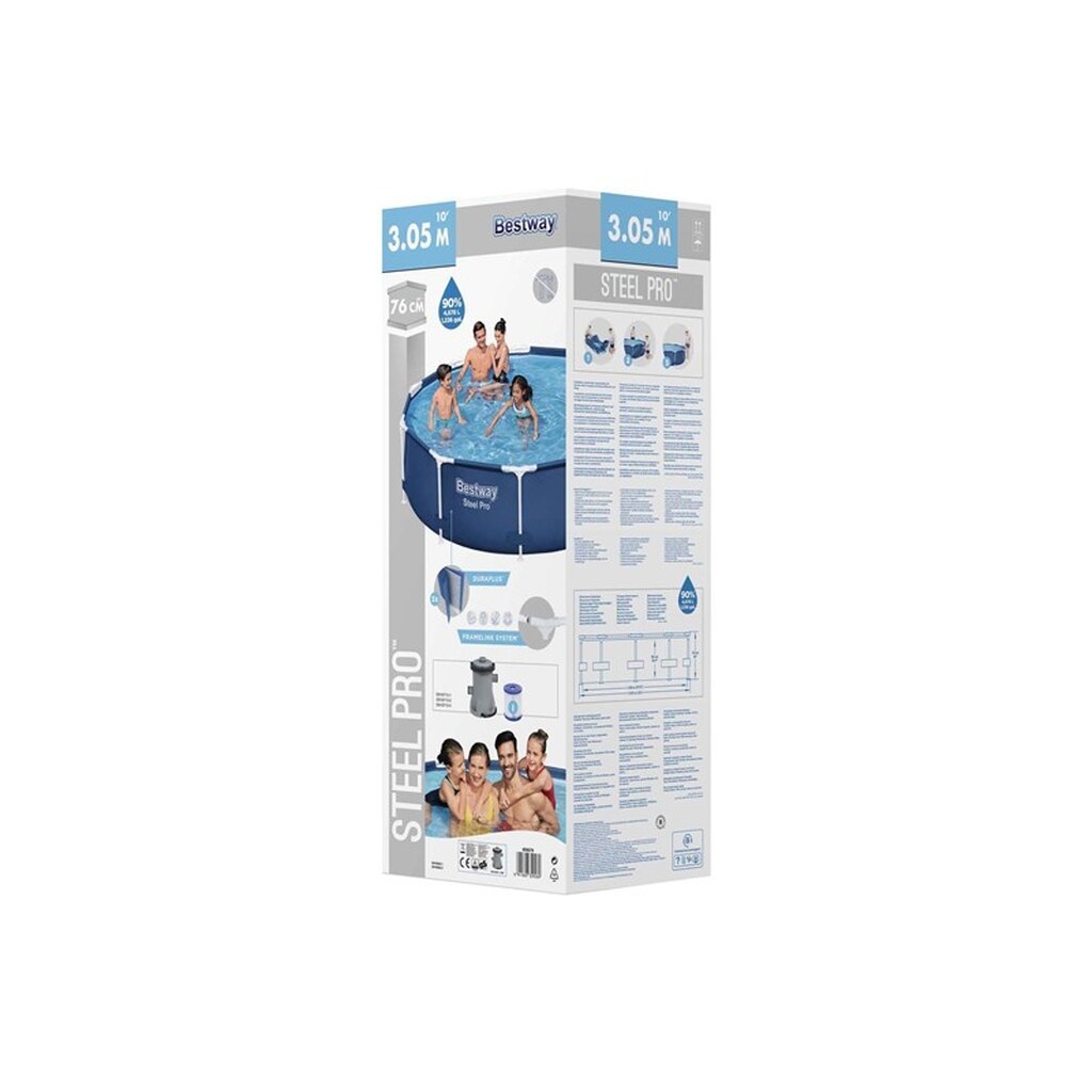 Bestway Swimming Pool Steel Pro Set Round 305cm