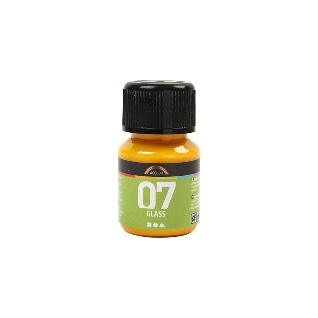 Creativ Company Permanent Glass Paint - Yellow 30ml