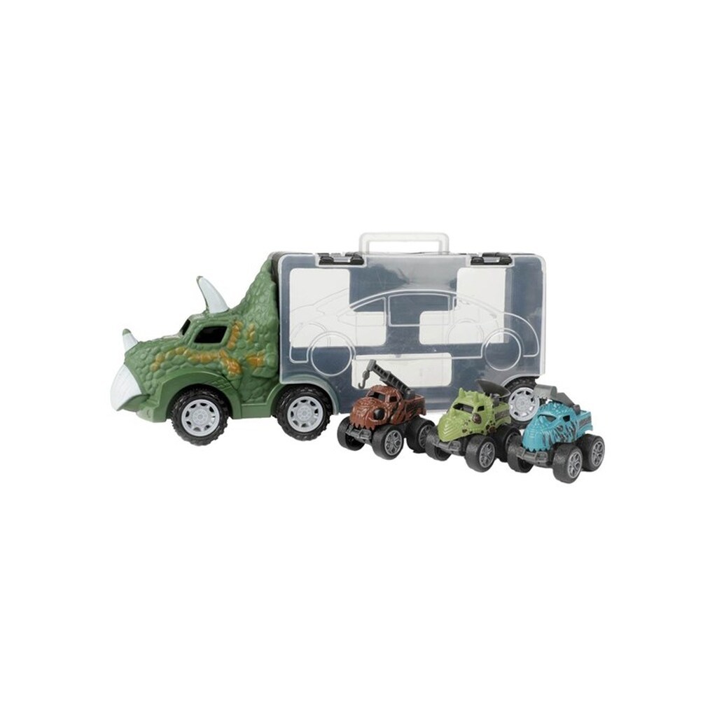 World of Dinosaurs Dino Truck with 3 Pull-back Cars