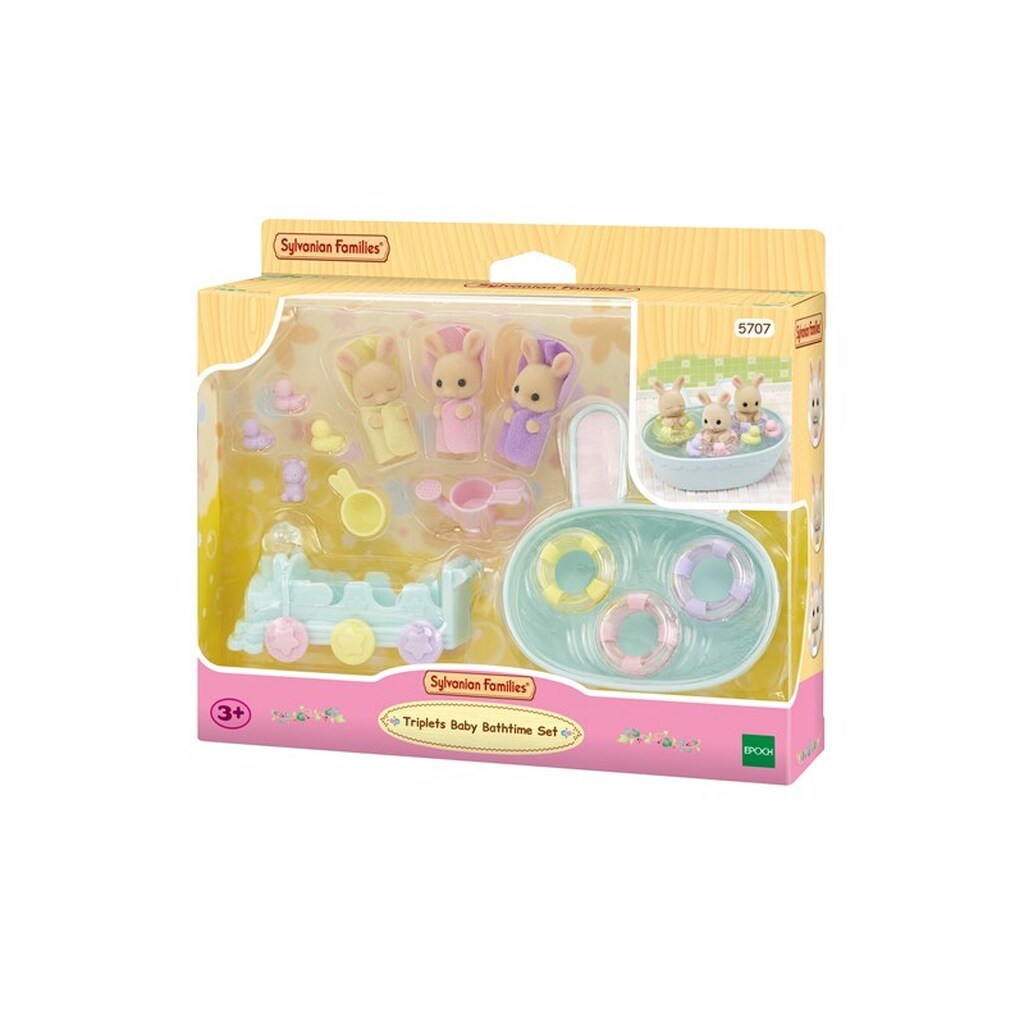 Sylvanian Families Trillingernes badetid&apos;s sæt