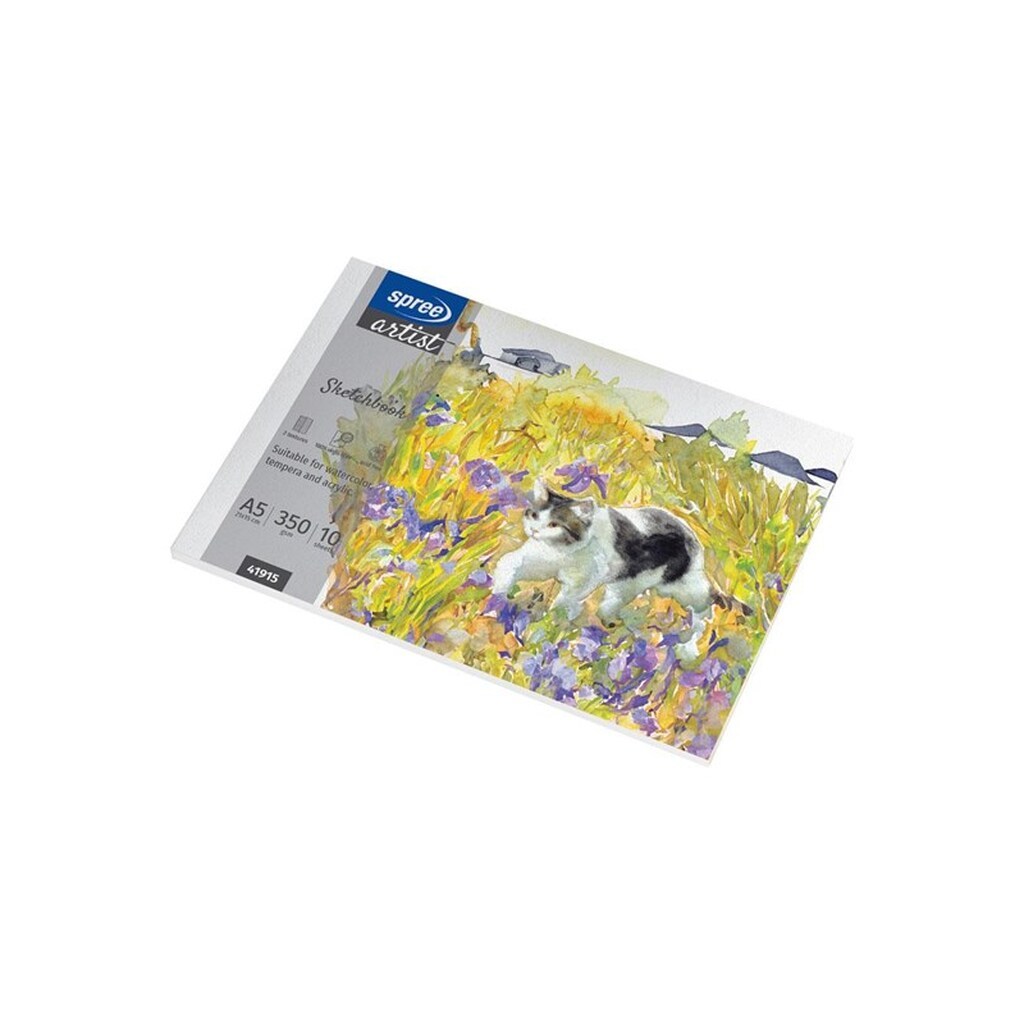 SPREE Tegneblok 350g. 10 ark. A5 210*150mm.