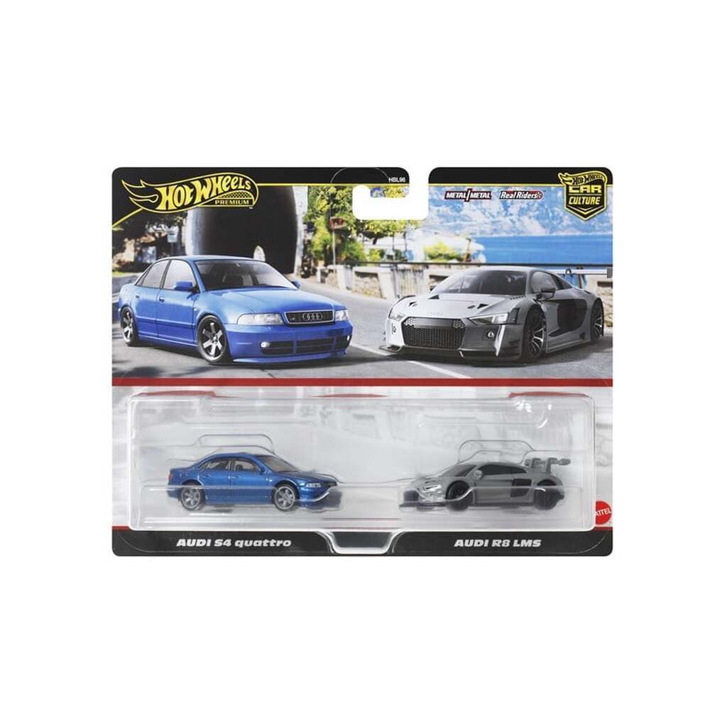 Hot Wheels Premium Car Culture Audi S4 Quattro &amp; Audi R8 LMS