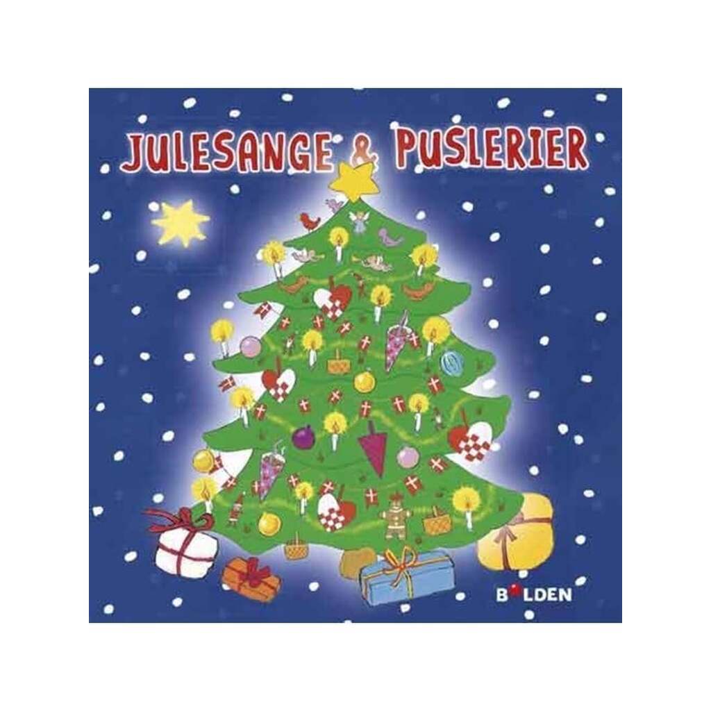 Julesange og puslerier - Børnebog - Hardback
