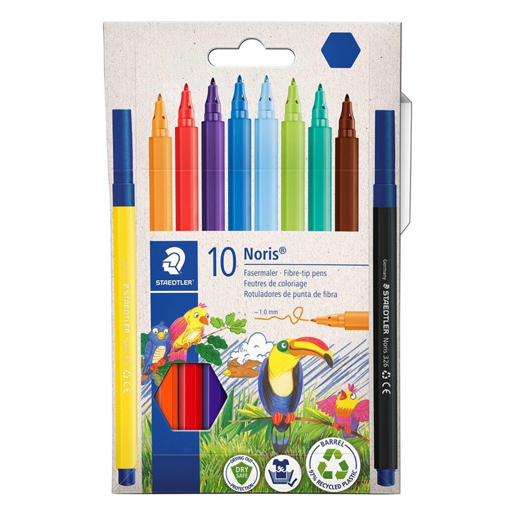 Staedtler Noris Tusch 10 stk/ass i etui