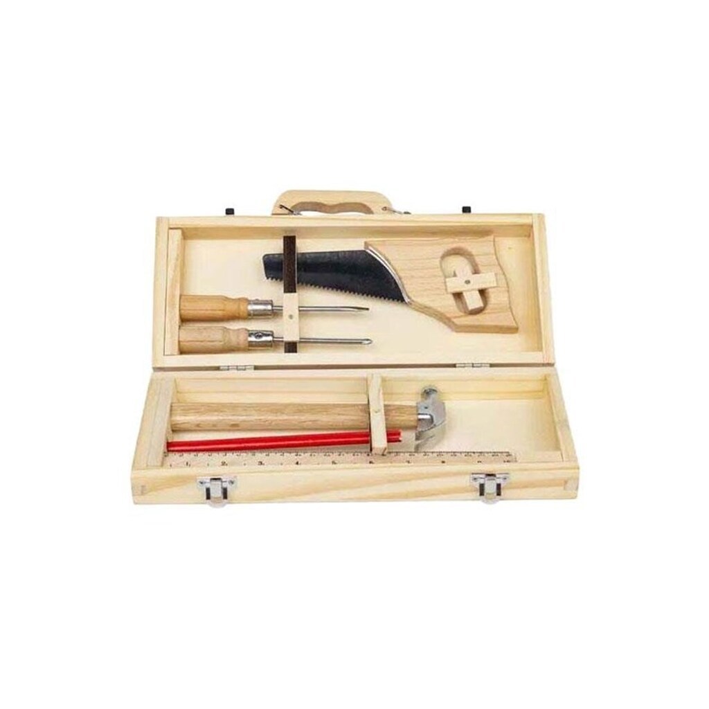 Bigjigs Wooden DIY Tool Box 6pcs.