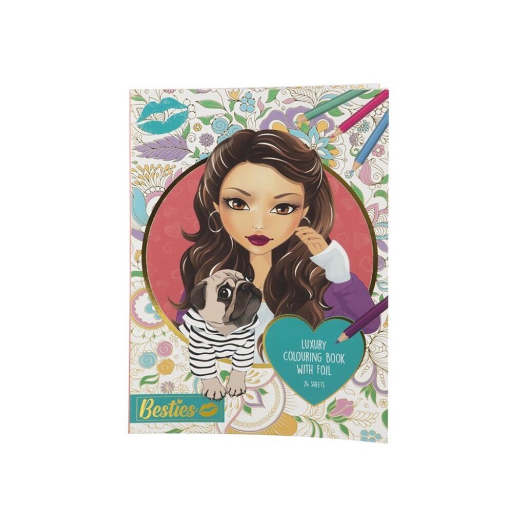 Creative Craft Group BESTIES Malebog LUXURY FOIL A4, 24 sider