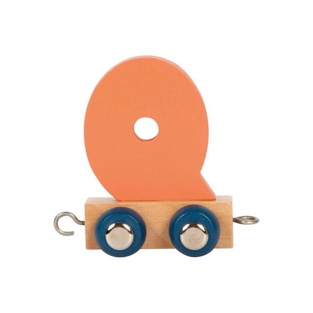 Small Foot - Wooden Letter Train Polar - Q