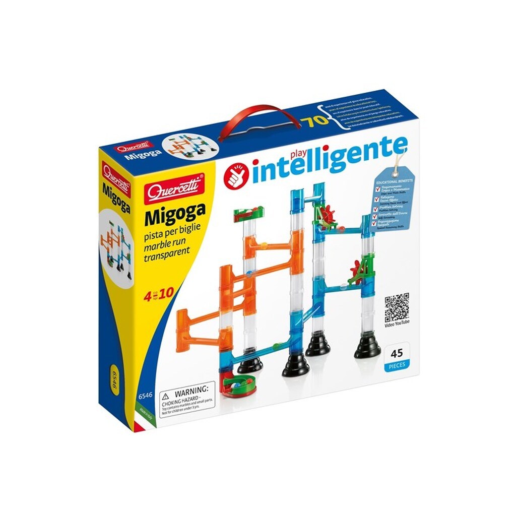 Quercetti Migoga Marble Run Transparent (45 pieces)