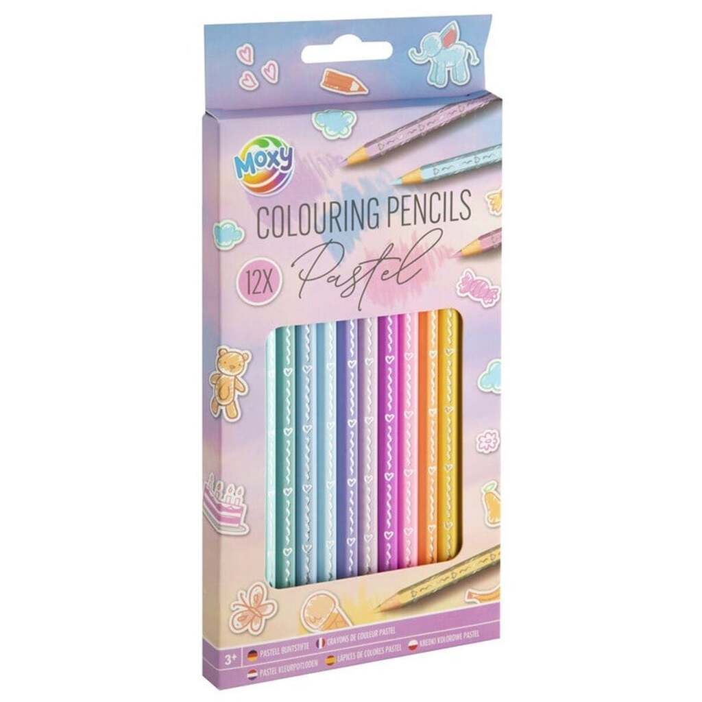 Hobby Mate Farveblyanter 12 stk. Pastelfarver