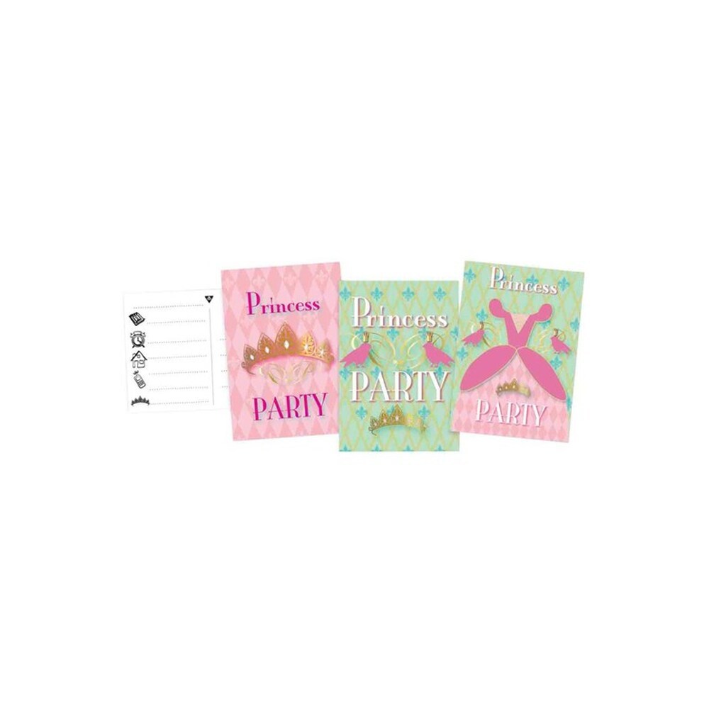 Haza Witbaard Princess Party Invitations 6pcs.