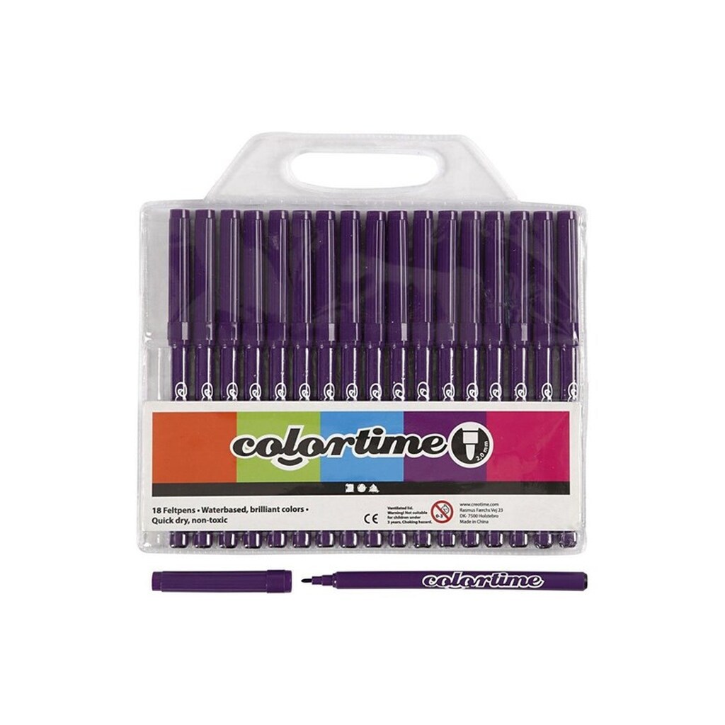Creativ Company Purple markers 18st.
