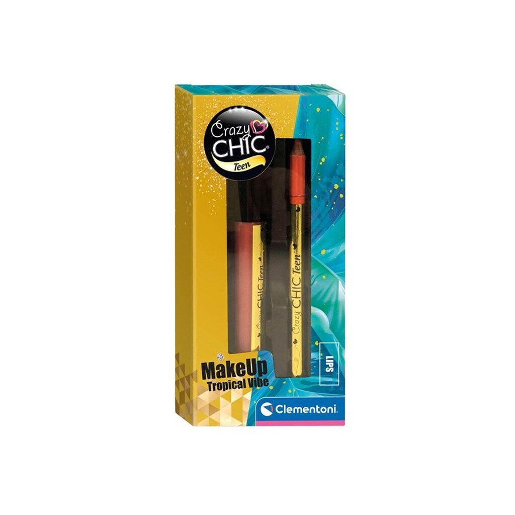 Clementoni Crazy Chic Lip Gloss and Lip Pencil Tropical Vibe 2 pcs.