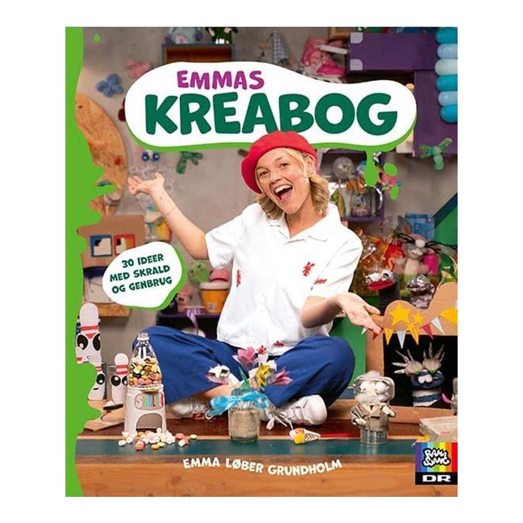 Emmas kreabog - 30 ideer med skrald og genbrug - Børnebog - Hardcover