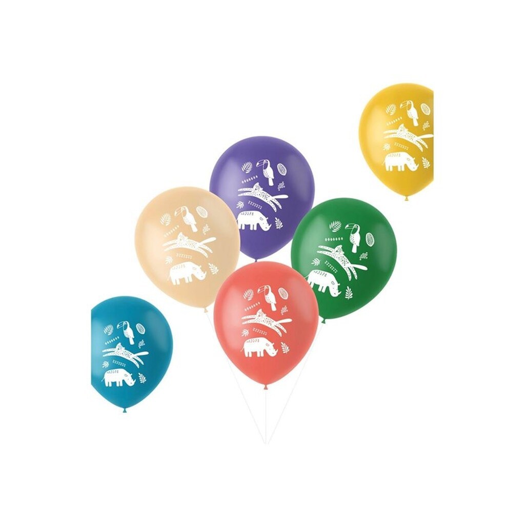 Folat BV Latex Balloons Wild Animals 6 pcs.