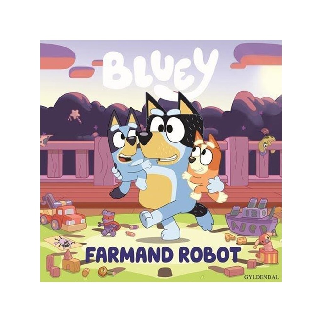 Bluey - Farmand Robot - Børnebog - Papbog