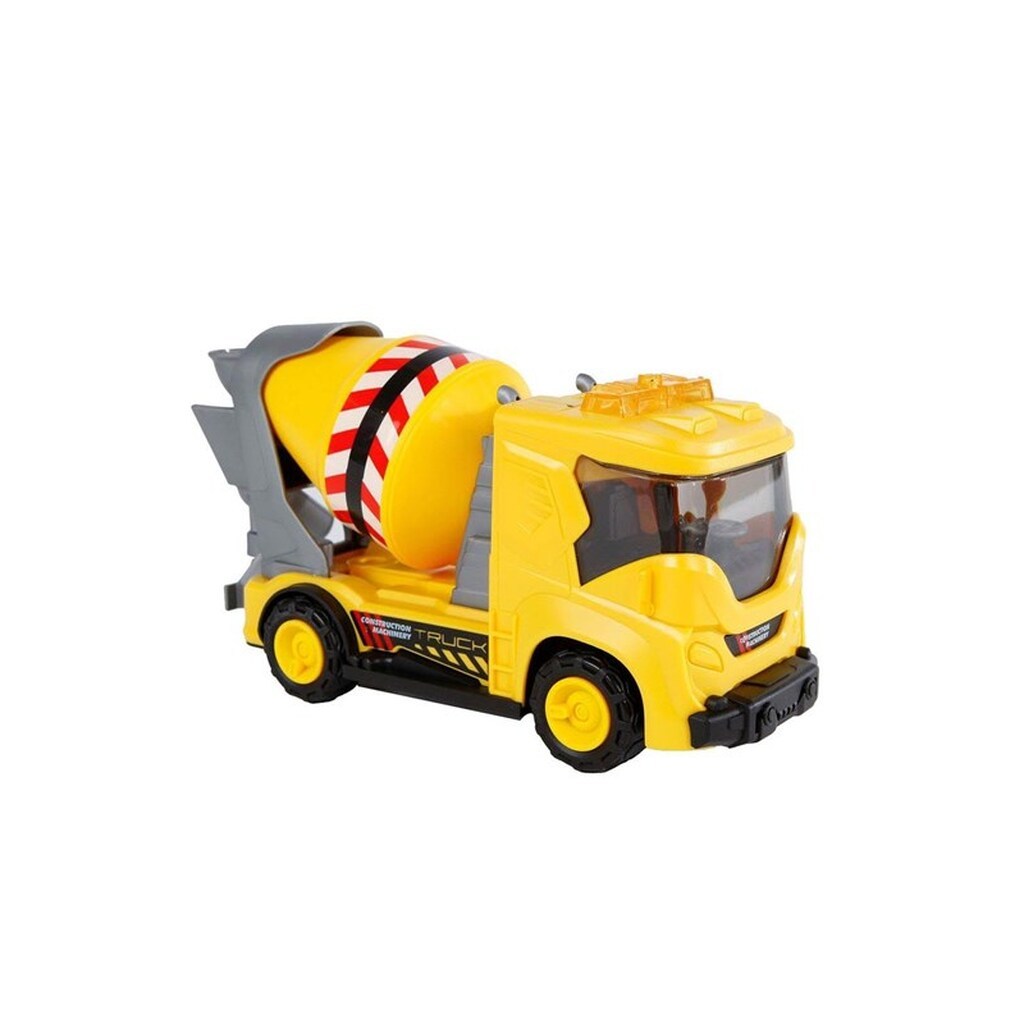 2-Play Traffic - 2-Play Work Vehicle Concrete Mixer Friction with Light and Sound
