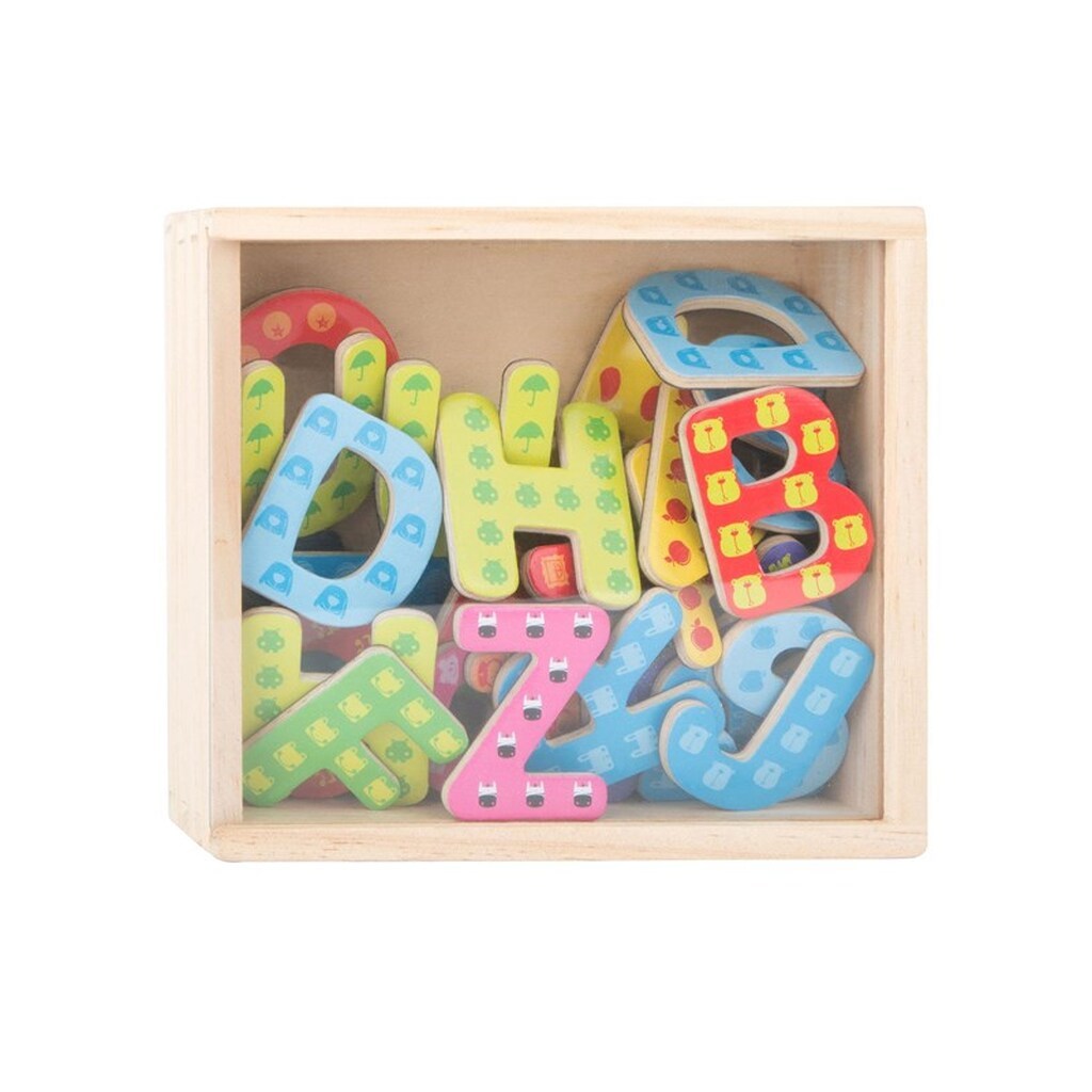 Small Foot - Wooden Magnetic Letters Color 37dlg.