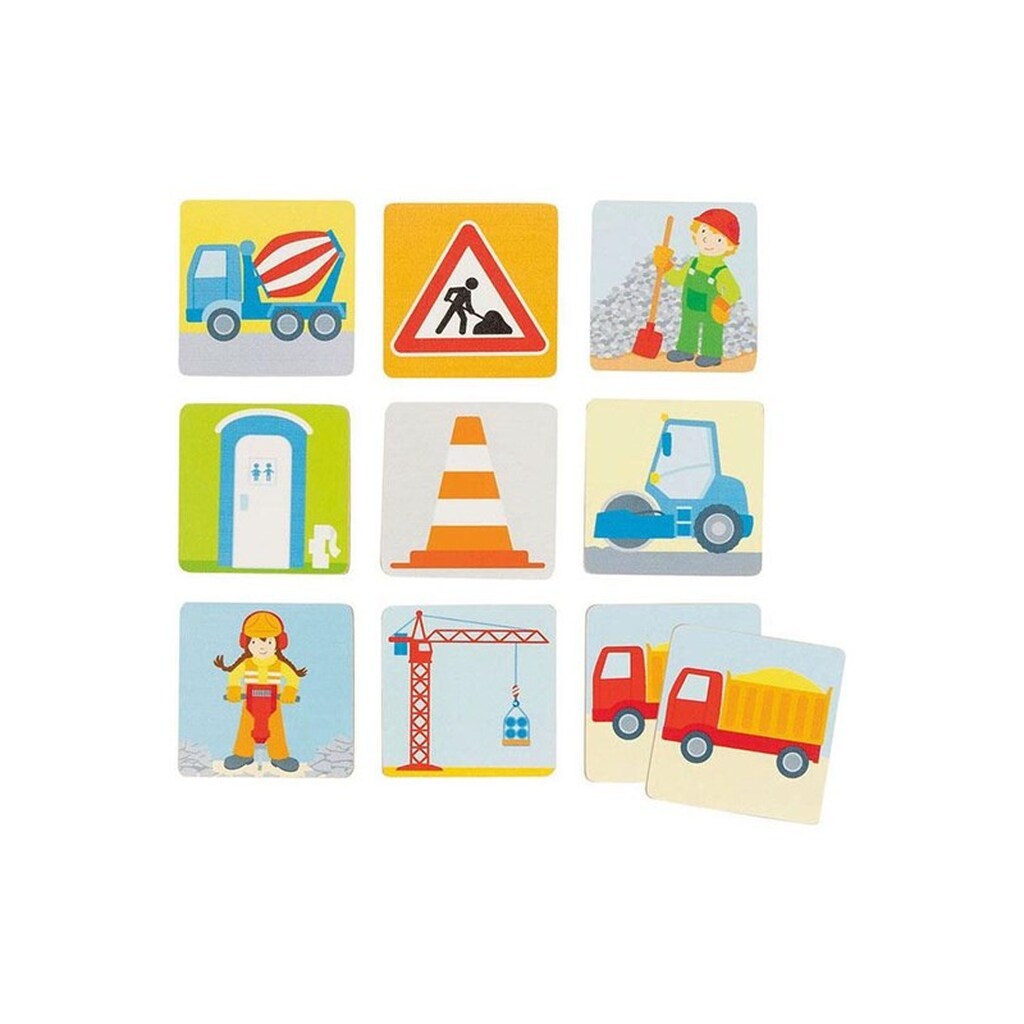 Goki Wooden Memo Game Construction Site 32 pcs.