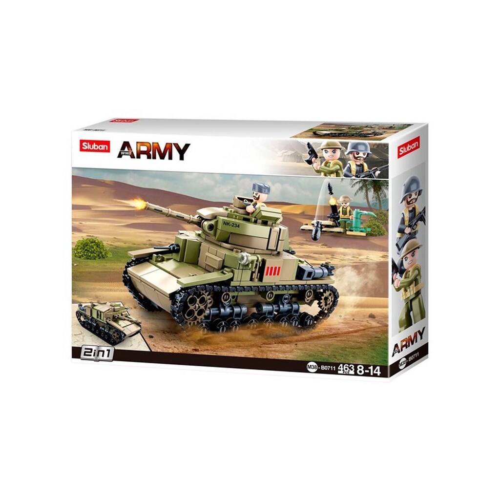 Sluban WWII - Italian Tank 2in1