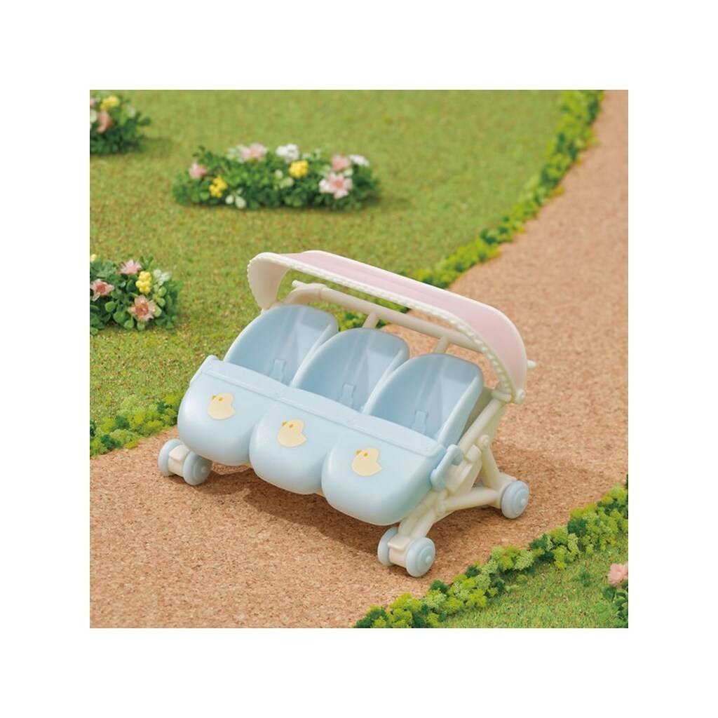 Sylvanian Families Trillinge-klapvogn